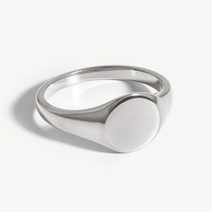 steel signet ring