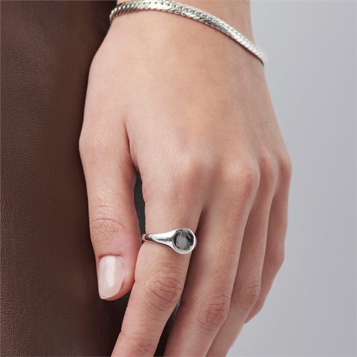 custom stainless steel signet ring