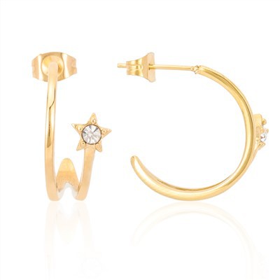 C shaklidagi halqali sirg'alar