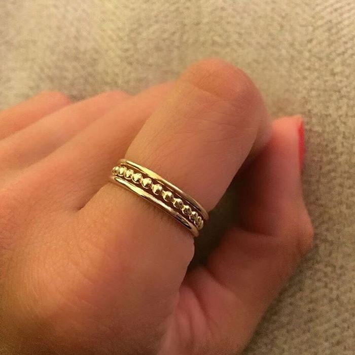 stackable stainless steel rings for women