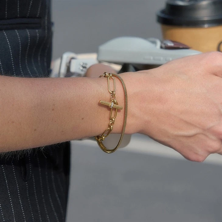 Dainty T Bar CZ Bracelet suppliers