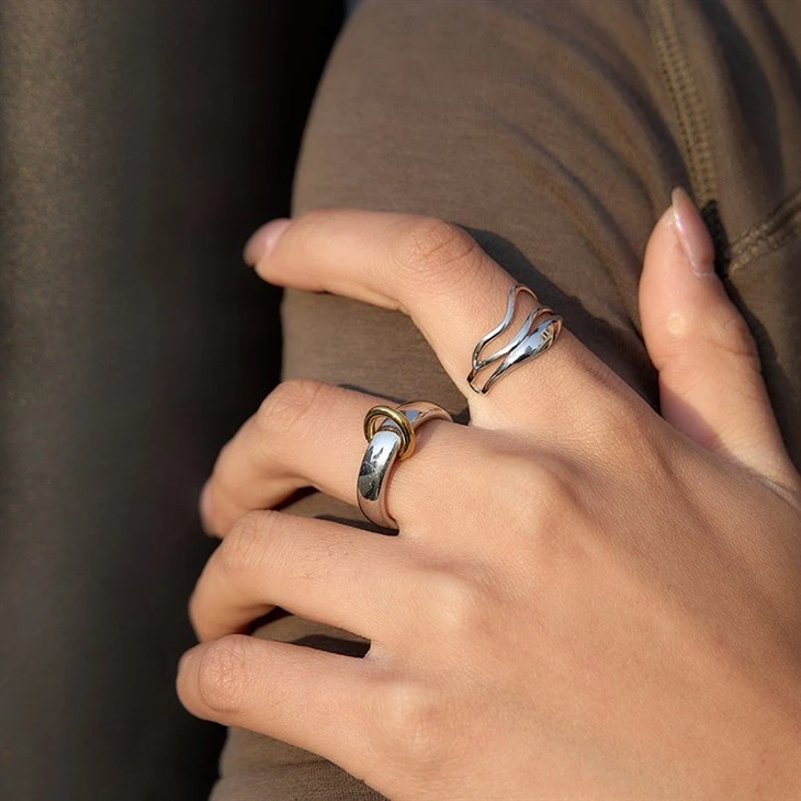 Geometric Layered Ring best