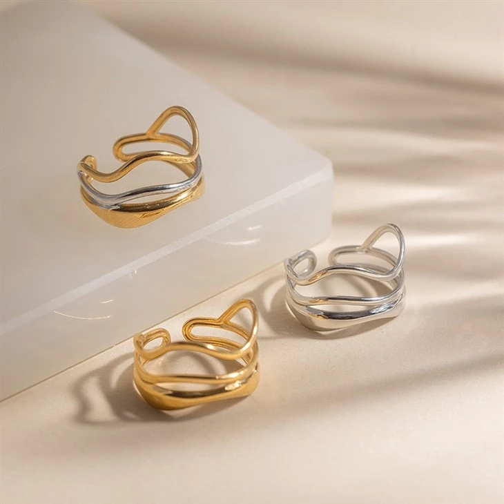 Geometric Layered Ring high quality