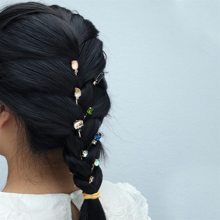Green Zircon Stone Hairpin