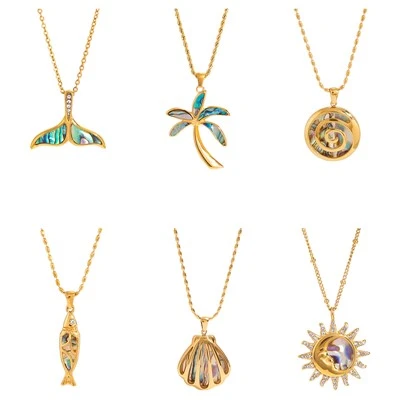 Abalone Shell Ocean Charm marjonlarni