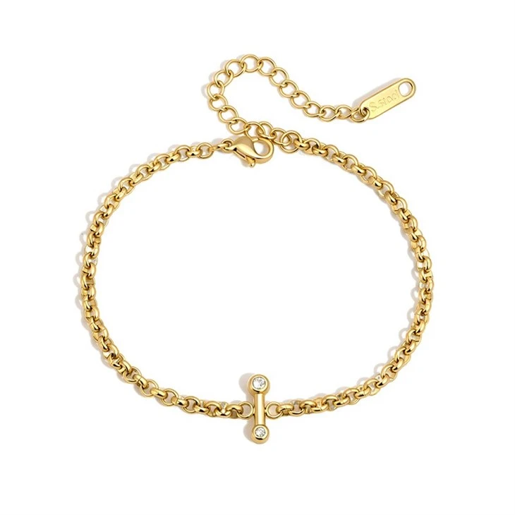 Two CZ Bar Bracelet price